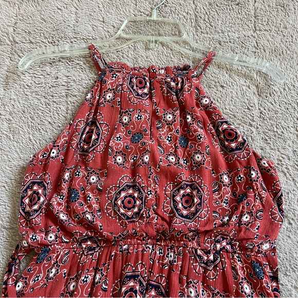 NWT Francesca's Blue Rain Boho Halter‎ Dress Juniors Size 14 - Picture 6 of 6